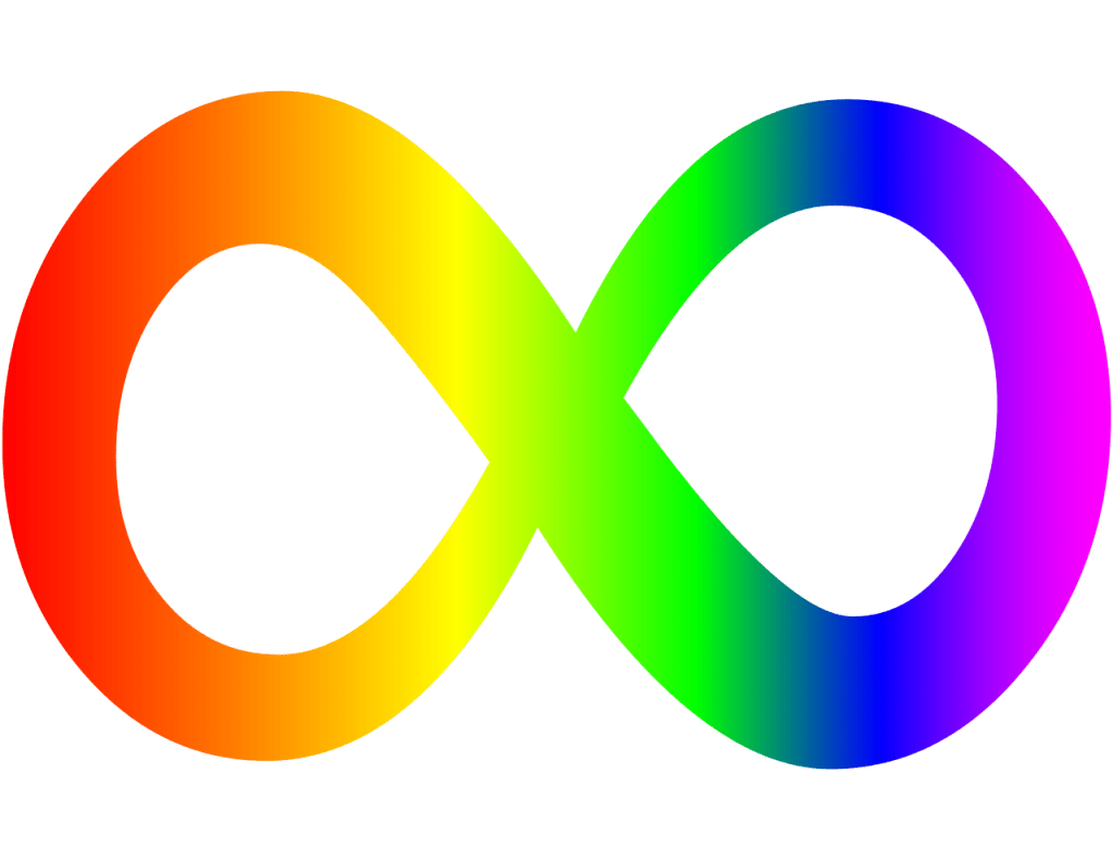 Image Description: Infinity symbol in a rainbow gradient